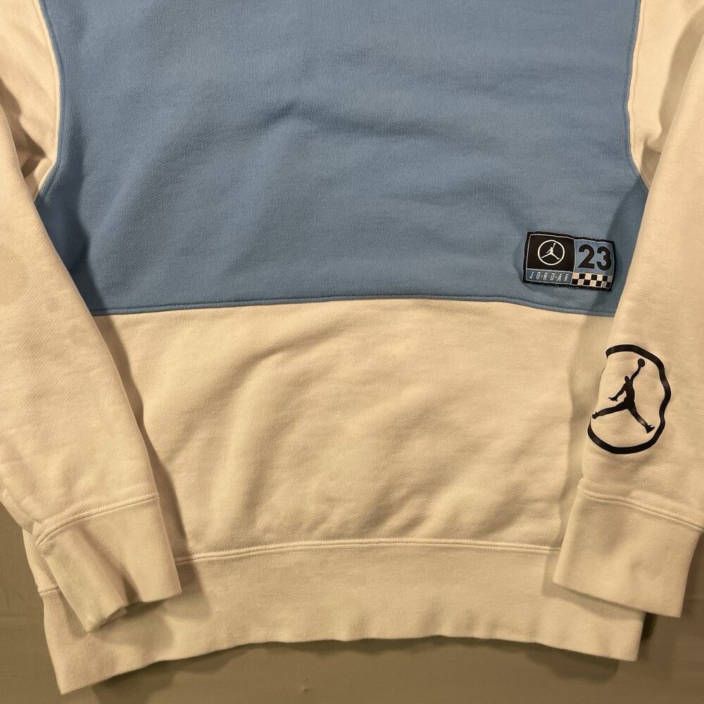 Y2K Air Jordan Jumpman DNA Nascar Pullover Hoodie Unisex S Carolina Blue White - Picture 11 of 14